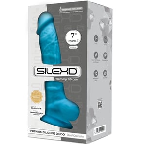 Pene Realístico de Silicona Premium Azul 17.5 cm Silexpan Juguete Sexual Modelo 1