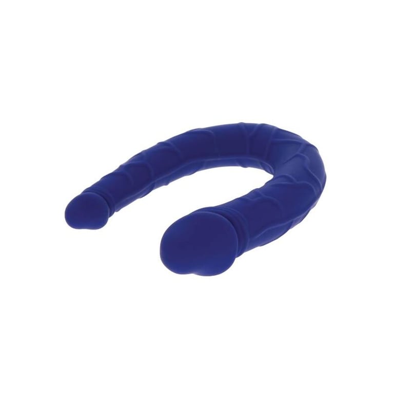 Realistic Mini Double Dong Blue