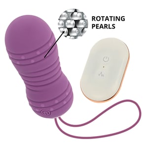Huevo Control Remoto 7 Modos Rotacion Lila