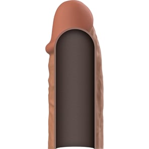 Extensión De Pene Liquid Silicone V3 Marrón