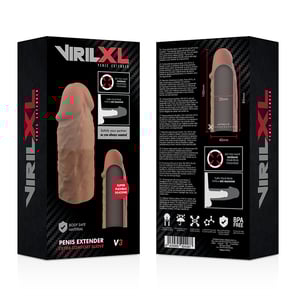 Extensión De Pene Liquid Silicone V3 Marrón