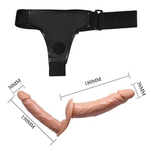 Ultra Passionate Double Dildos With Harness