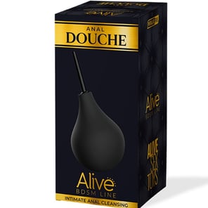 Enema Anal Grande de Silicona para Limpieza Intima Higiene y Cuidado, Talla L