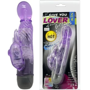 Vibrador Rabbit Lila 10 Modos Estimulador de Clítoris y Punto G para Mujeres