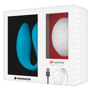 Vibrador Dual Technology Watchme Añil/níveo