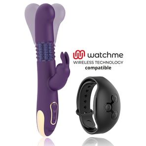 Bastian Rabbit Up & Down, Rotator & Vibrator Compatible Con Watchme Wireless Technology