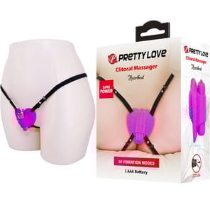 Masajeador De Clítoris Heartbeat 10 Modos De Vibración Morado