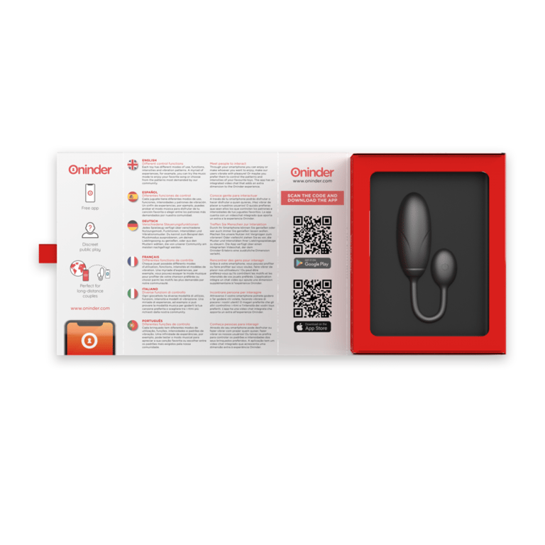Denver Huevo Vibrador Negro 7 X 2.7 CM - App Gratuita