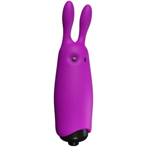 Vibrador de Bolsillo Adrien Lastic Pocket Conejo Violeta Estimulador Mini Discreto