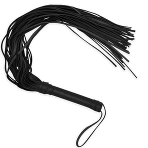 Látigo Negro de Fantasía para Disfraces y Juegos de Rol Accesorio Realista y Resistente