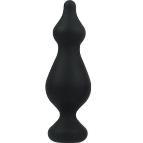 Plug Anal Grande de Silicona Negra Adrien Lastic Amuse - Talla L, Juguete Erótico Unisex