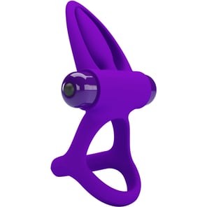 Anillo Vibrador 10 Vibraciones Silicona Violeta