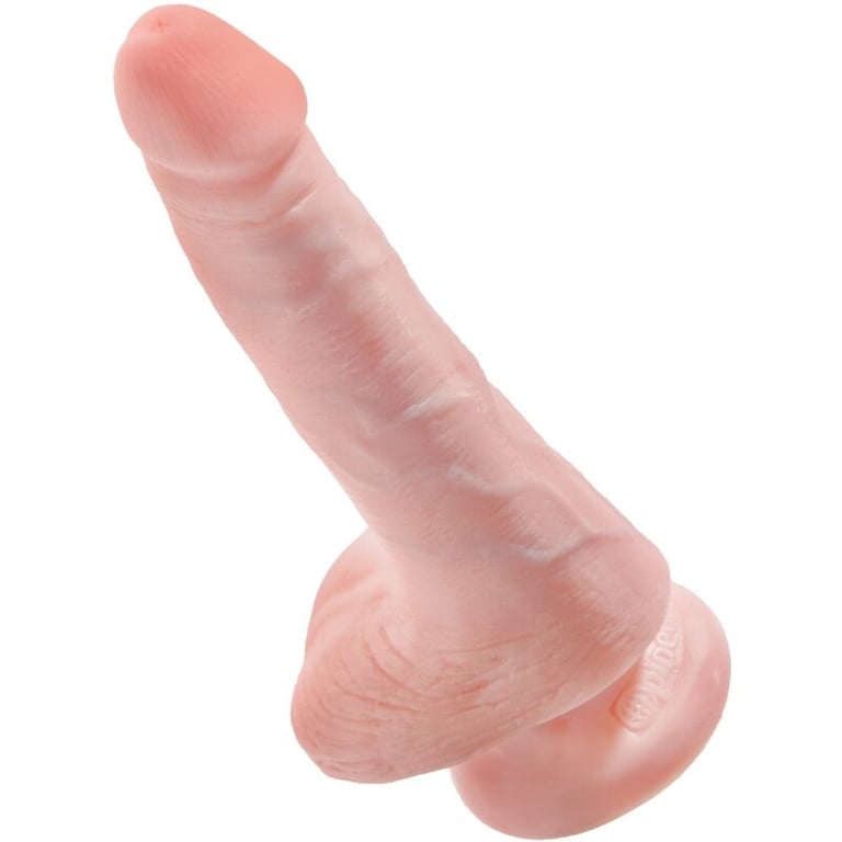 King Cock - Realistic Penis With Balls 13.5 CM Light