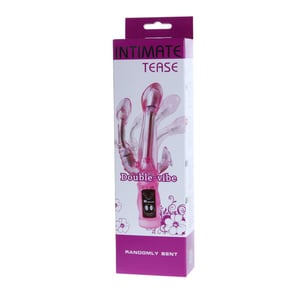Vibrador Flexible Con Estimulador Anal