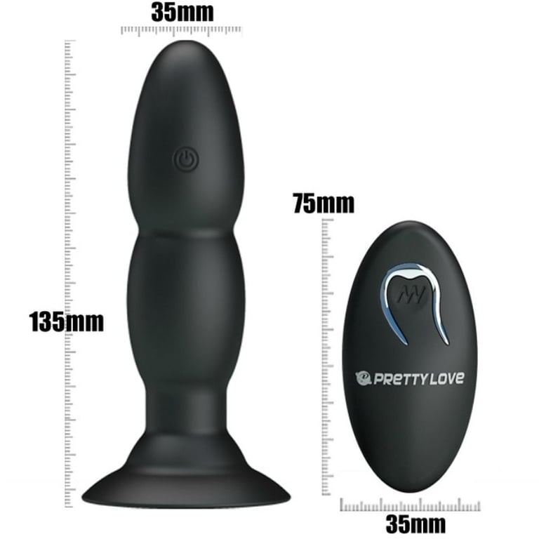 Plug Vibrator And Rotation By Remote Control