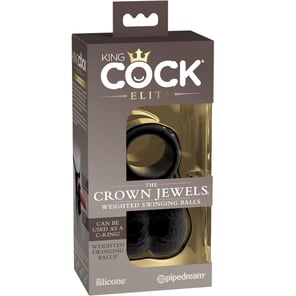 King Cock - The Crown Jewels Weighted Swinging Balls Silicone
