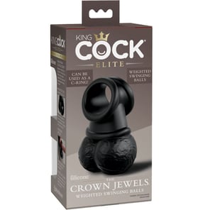 King Cock - The Crown Jewels Weighted Swinging Balls Silicone