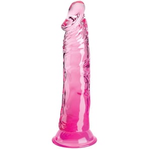 King Cock - Clear Pene Realístico 19.7 CM Rosa