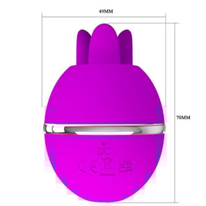 Vibrador De Silicona Redondo Gemini Ball Morado