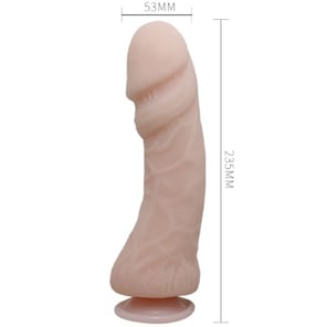 The Big Penis Dildo Con Vibración Natural 23.5 CM
