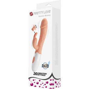 Easter Bunny Vibrator With Stimulator