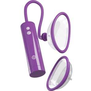 Kit Estimulador de Clítoris Recargable Fantasy For Her con Bomba de Ondas - Tallas S y L