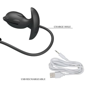 Plug Anal Delfin Inflable & Recargable