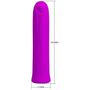 Curtis Mini Vibrador Super Power 12 Vibraciones Silicona Violeta