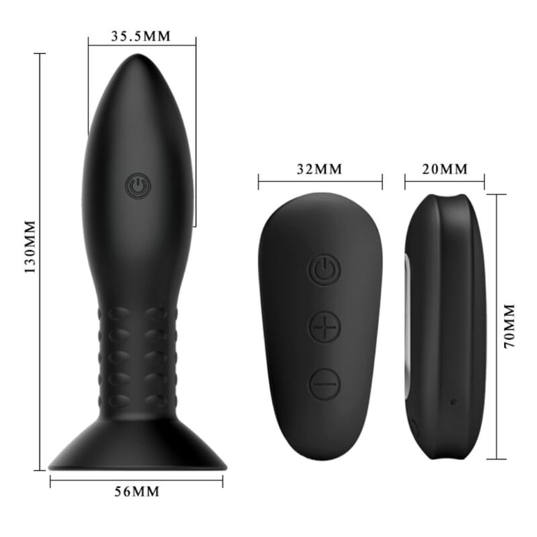 Plug With Black Rotating Balls Remote Control