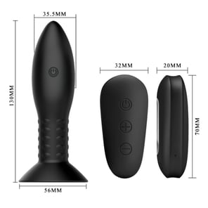 Plug With Black Rotating Balls Remote Control