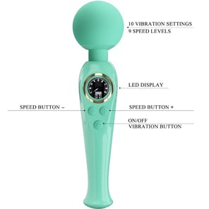 Skyler Vibrador Wand Verde