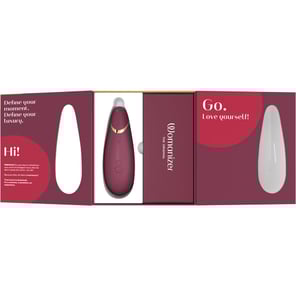 Estimulador de Clítoris Premium 2 Color Burdeos Recargable Placer Intenso para Mujeres