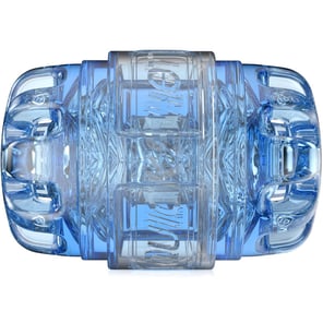 Masturbador Masculino Quickshot Turbo Blue Ice: Placer Realista Compacto y Discreto