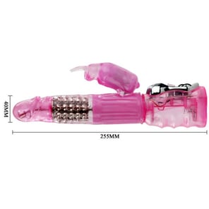 Vibrador Con Rotación Y Rabbit Multivelocidad Y Multirotacion