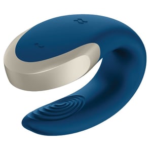 Satisfyer - App Double Love Vibrador Parejas Luxury Azul