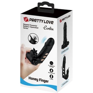 Corbin Funda Dedo Vibrador Negro