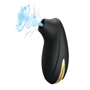 Luxury Rechargeable Suction Massager Black