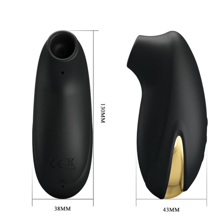 Luxury Rechargeable Suction Massager Black