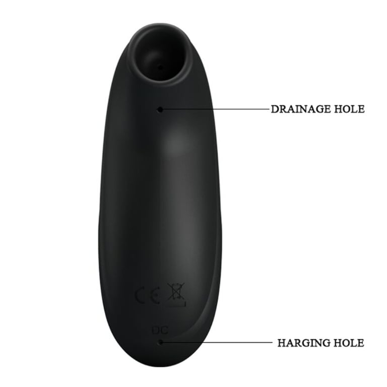 Luxury Rechargeable Suction Massager Black