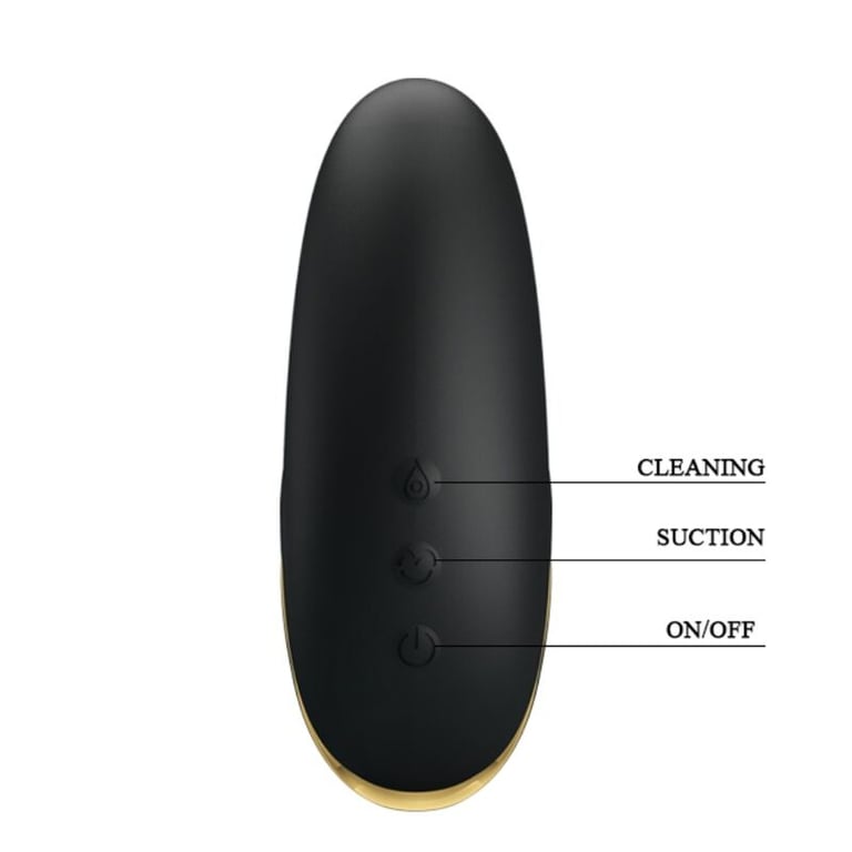 Luxury Rechargeable Suction Massager Black