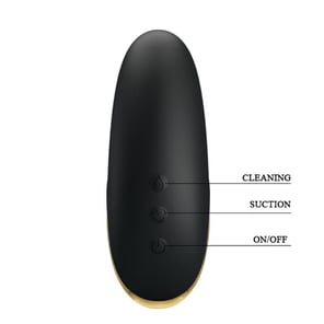 Luxury Rechargeable Suction Massager Black