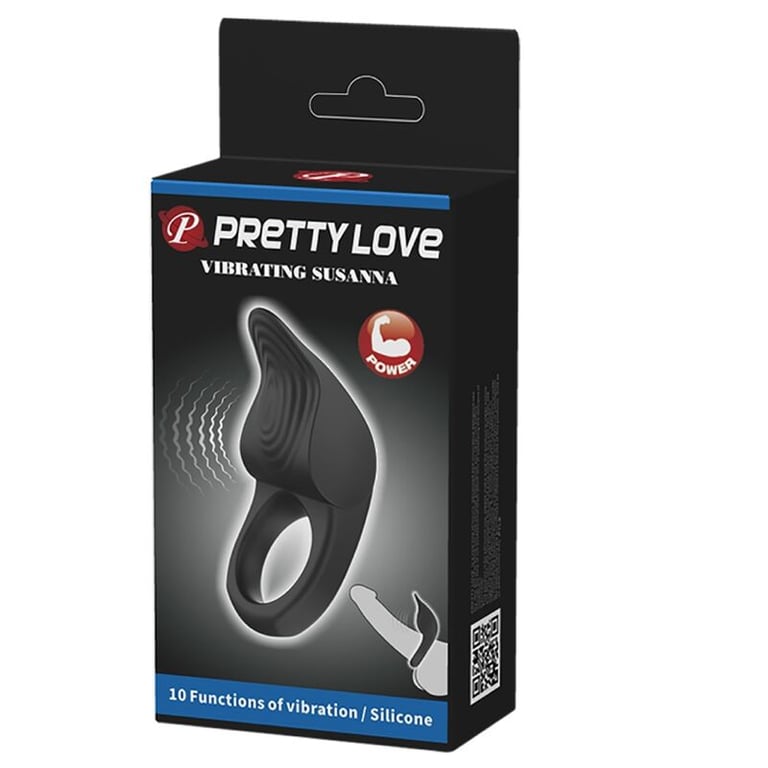 Susanna Vibrating Penis Ring Black