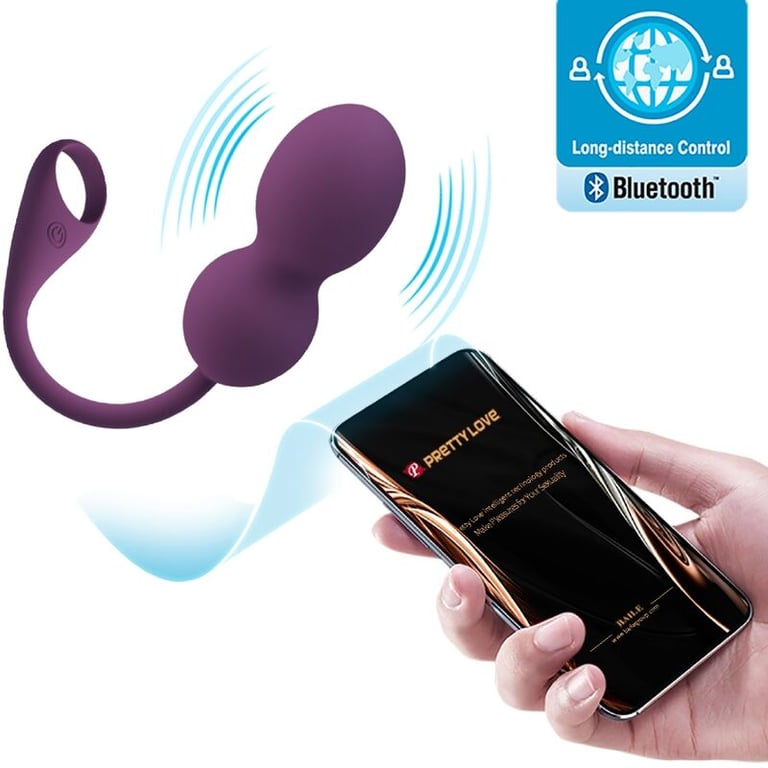 Elvira Kegel Balls App Remote Control Purple