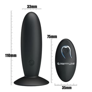 Rechargeable Anal Plug With Vibration And Control