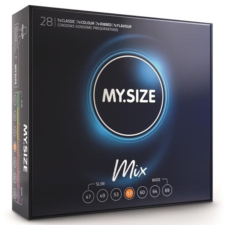 Mix Condoms 57 Mm 28 Units