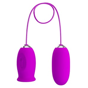 Daisy Dual Egg Rechargeable Vibrator Purple