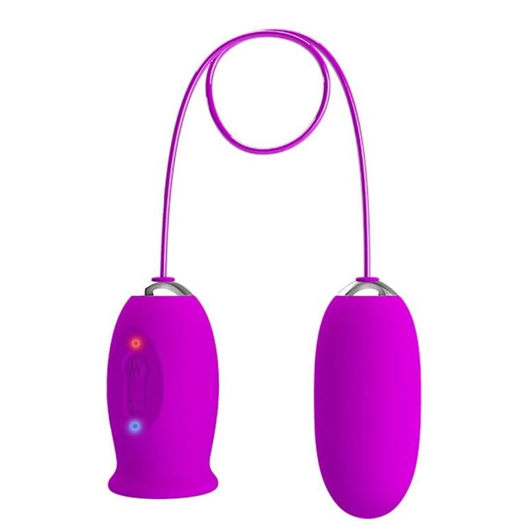 Daisy Dual Egg Rechargeable Vibrator Purple