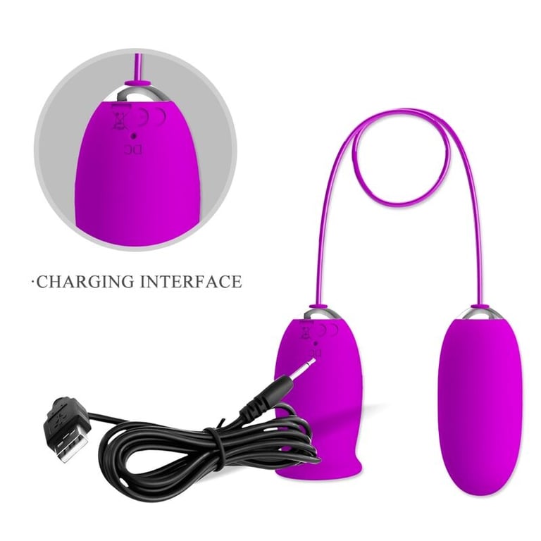 Daisy Dual Egg Rechargeable Vibrator Purple