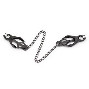 Fetish - Pinzas Pezones Japoneas Con Cadena Negra