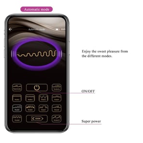 Fisherman Huevo Vibrador Lila Controlado Por App